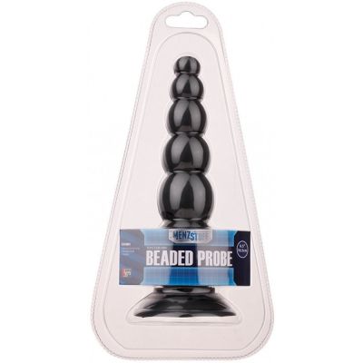 Анальная пробка с шариками MENZSTUFF BEADED PROBE BLACK