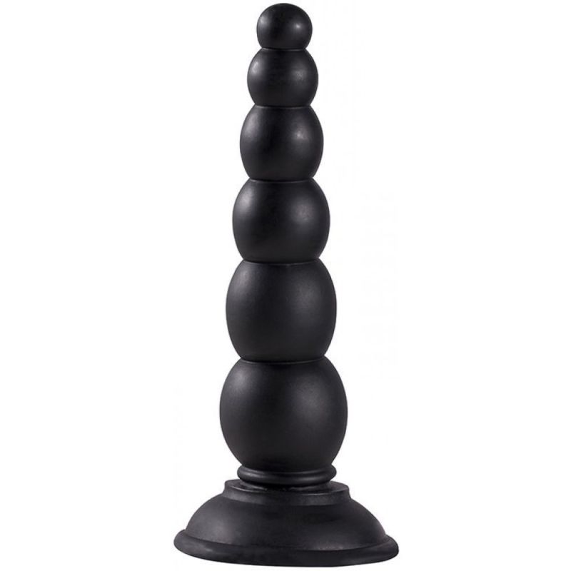 Анальная пробка с шариками MENZSTUFF BEADED PROBE BLACK вид 3