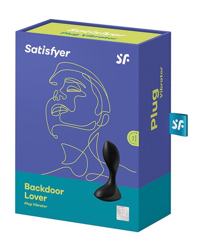 Анальна пробка з вібрацією Satisfyer Backdoor Lover, чорний вид 6