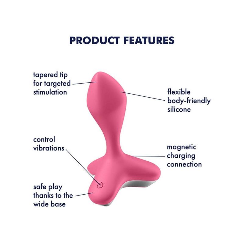 Анальна пробка з вібрацією у футуристичному дизайні Satisfyer Game Changer, рожевий вид 4