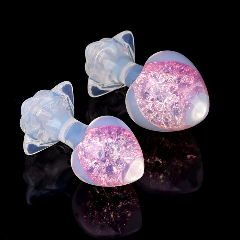 Анальная пробка сердце UNIVIBE, силиконовая с камнем, розовая, 7.8 х 2.8 см вид 14