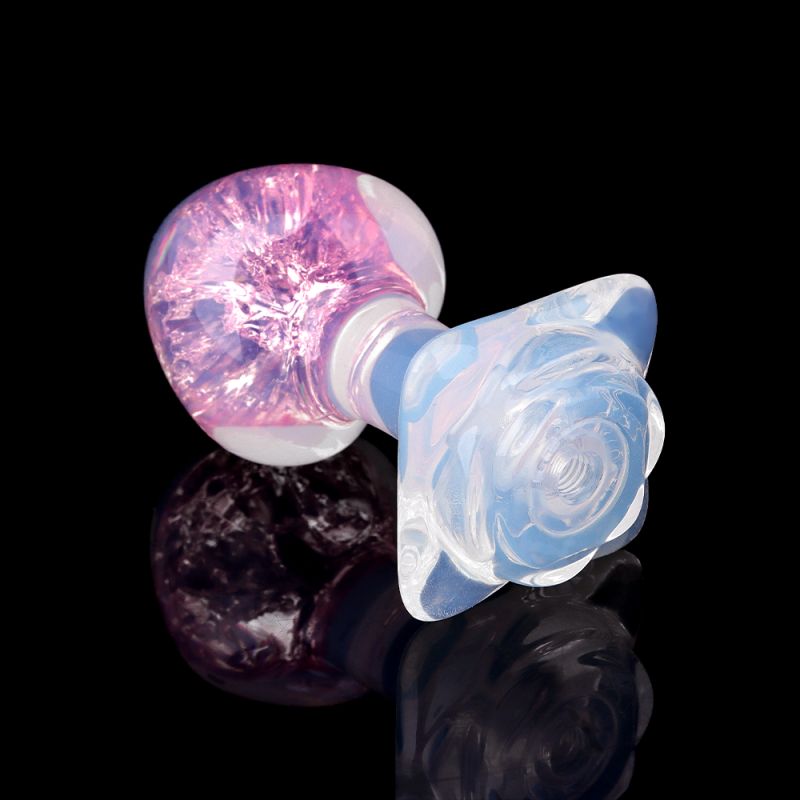 Анальная пробка сердце UNIVIBE, силиконовая с камнем, розовая, 7.8 х 2.8 см вид 6