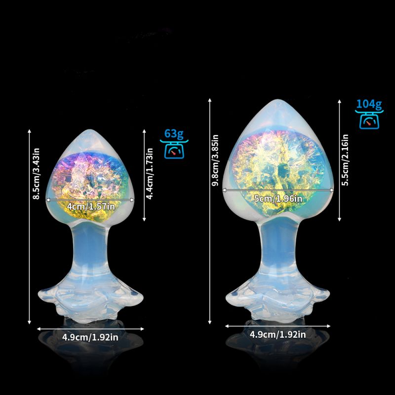 Анальная пробка сердце UNIVIBE, силиконовая с камнем, зелёная вид 17