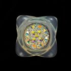 Анальная пробка сердце UNIVIBE, силиконовая с камнем, зелёная вид 9