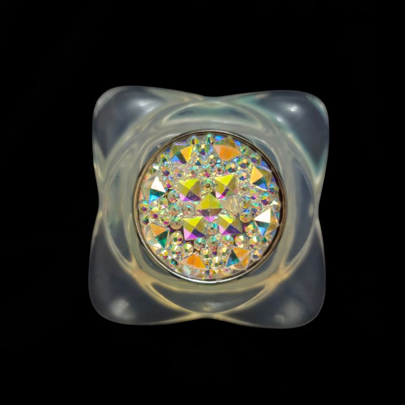 Анальна пробка серця UNIVIBE, силіконова з каменем, зелена, 7.8 х 2.8 см вид 9