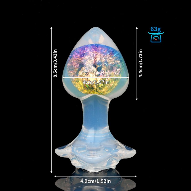 Анальная пробка сердце UNIVIBE, силиконовая с камнем, зелёная вид 16