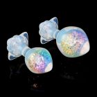 Анальна пробка серця UNIVIBE, силіконова з каменем, зелена, 7.8 х 2.8 см вид 15