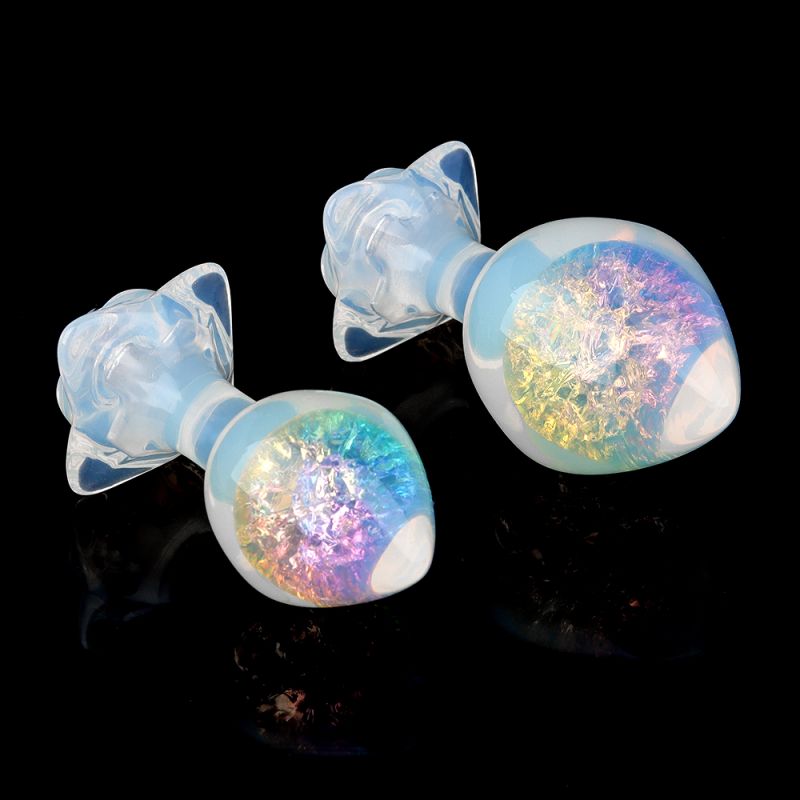 Анальна пробка серця UNIVIBE, силіконова з каменем, зелена, 7.8 х 2.8 см вид 15