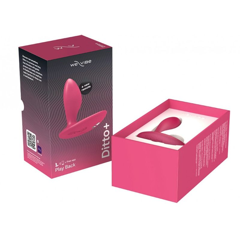Анальна пробка з вібрацією We-Vibe Ditto+ Cosmic Pink з пультом та керуванням з телефону вид 11