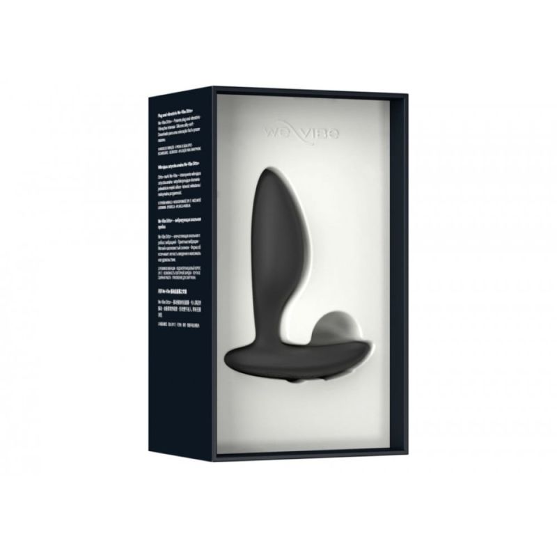 Анальна пробка з вібрацією We-Vibe Ditto+ Satin Black з пультом та керуванням з телефону вид 10