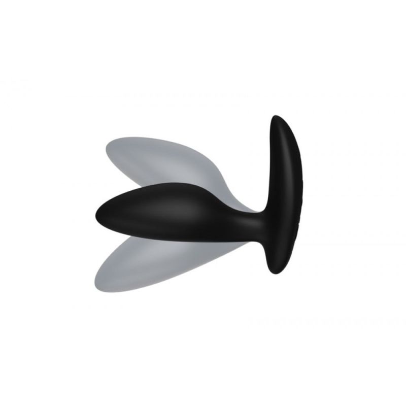 Анальна пробка з вібрацією We-Vibe Ditto+ Satin Black з пультом та керуванням з телефону вид 7