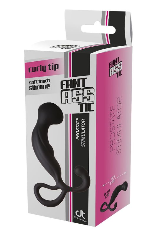 Анальна пробка, стимулятор простати FANTASSTIC PROSTATE STIMULATOR BLACK вид 3