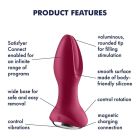 Анальна смарт-пробка із ротацією Satisfyer Rotator Plug 2+, бордовий вид 9