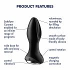 Анальна смарт-пробка із ротацією Satisfyer Rotator Plug 2+, чорний вид 8