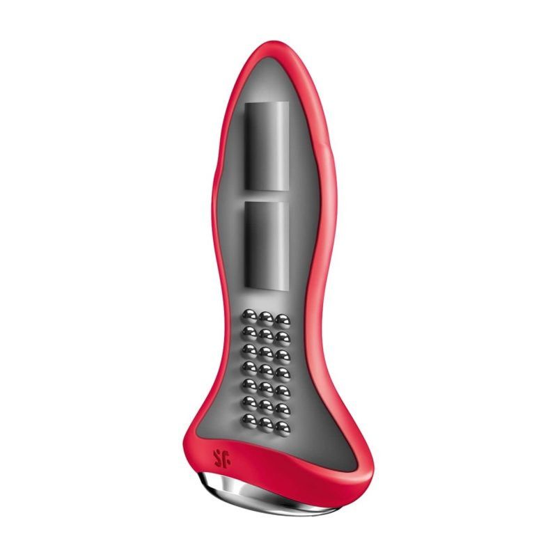 Анальна смарт-пробка з кульками, що обертаються Satisfyer Rotator Plug 1, червоний вид 7