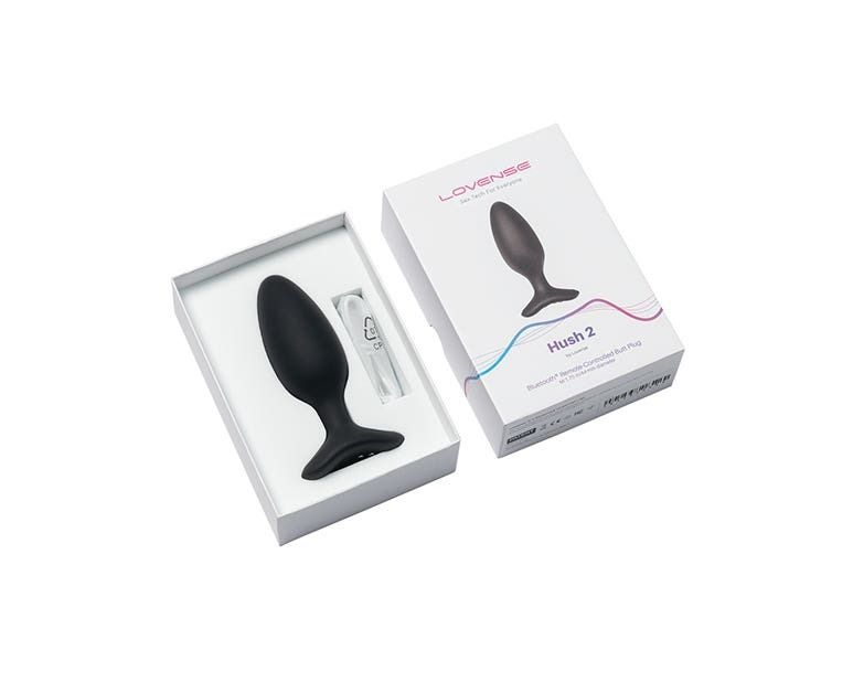 Анальна смарт пробка з вібрацією Lovense Hush 2 розмір М вид 2