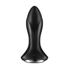 Анальна смарт пробка з вібрацією та намистинами Satisfyer Rotator Plug 1 Connect App чорна вид 4