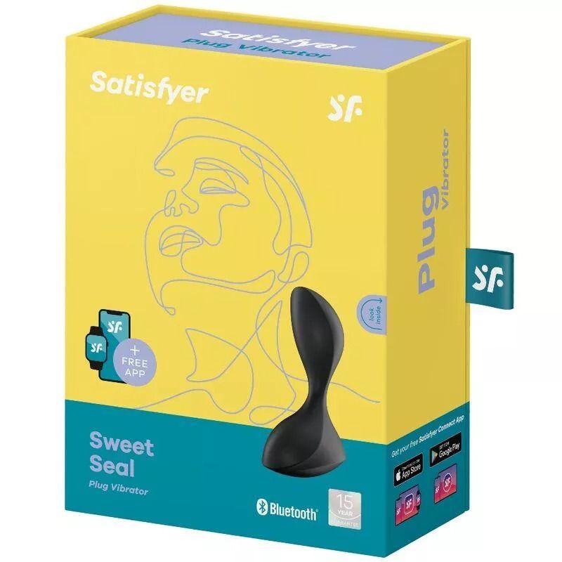 Анальна смарт пробка Satisfyer Sweet Seal із вібрацією чорна вид 5