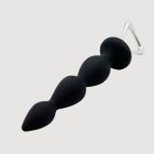 Анальна силіконова ялинка Adrien Lastic Arrow з металевим утримувачем, чорна вид 4