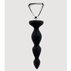 Анальна силіконова ялинка Adrien Lastic Arrow з металевим утримувачем, чорна вид 3