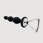 Анальна силіконова ялинка Adrien Lastic Arrow з металевим утримувачем, чорна вид 5