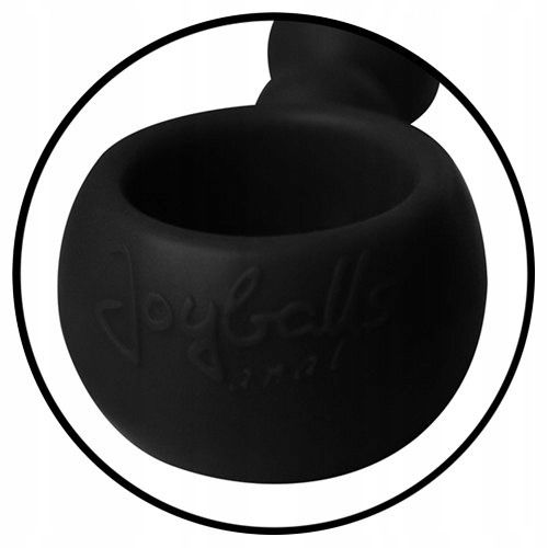 Анальная цепочка Joy Division Joyballs anal wave, силиконовая, чёрная, 17.5 см вид 4