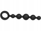 Анальная цепочка Joy Division Joyballs anal wave, силиконовая, чёрная, 17.5 см вид 3