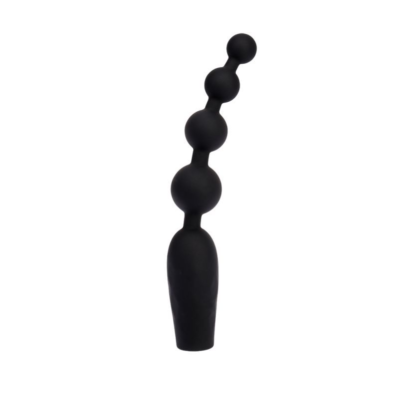 Анальная цепочка Chisa Black Mont с вибрацией, черный вид 4