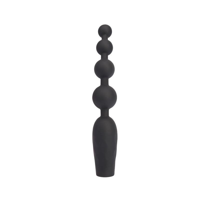 Анальная цепочка Chisa Black Mont с вибрацией, черный вид 3