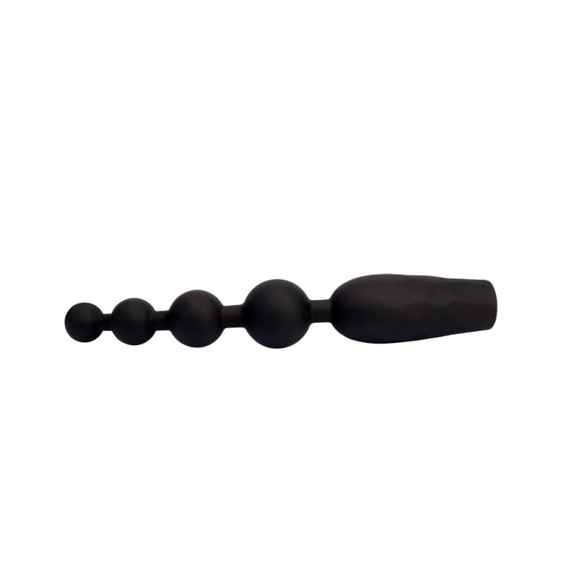 Анальная цепочка Chisa Black Mont с вибрацией, черный вид 6