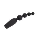 Анальная цепочка Chisa Black Mont с вибрацией, черный вид 5