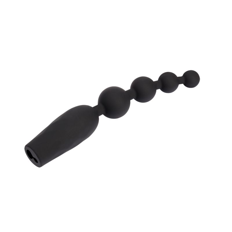 Анальная цепочка Chisa Black Mont с вибрацией, черный вид 5