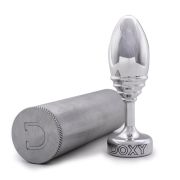 Анальна пробка ребриста Doxy Ribbed Butt Plug метал, срібляста
