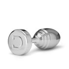 Анальная пробка ребристая Doxy Ribbed Butt Plug металл, серебристая вид 5