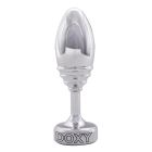 Анальна пробка ребриста Doxy Ribbed Butt Plug метал, срібляста вид 4