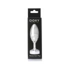Анальна пробка ребриста Doxy Ribbed Butt Plug метал, срібляста вид 9