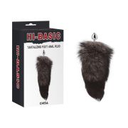 Анальна металева пробка Chisa Hi-Basic з лисячим хвостиком