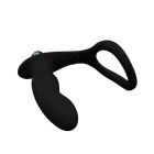 Анальная пробка с вибропулей и эрекционным кольцом Chisa GK power, черная вид 5