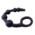 Анальний ланцюжок Chisa Black Mont 9.4 з ланками різних діаметрів, чорна вид 6