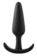 Анальный плаг черный Dreamtoys FantASStic Smooth со стоппером в форме якоря, Large