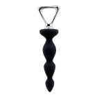 Анальний стимулятор-ялинка Adrien Lastic Arrow з металевим утримувачем, чорний вид 2