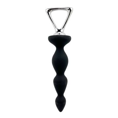 Анальний стимулятор-ялинка Adrien Lastic Arrow з металевим утримувачем, чорний