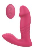 Анальний вібратор DREAM TOYS Essentials із поступальними рухами, рожевий