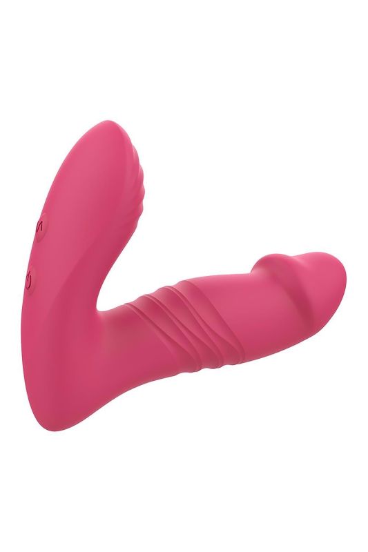 Анальний вібратор DREAM TOYS Essentials із поступальними рухами, рожевий вид 5