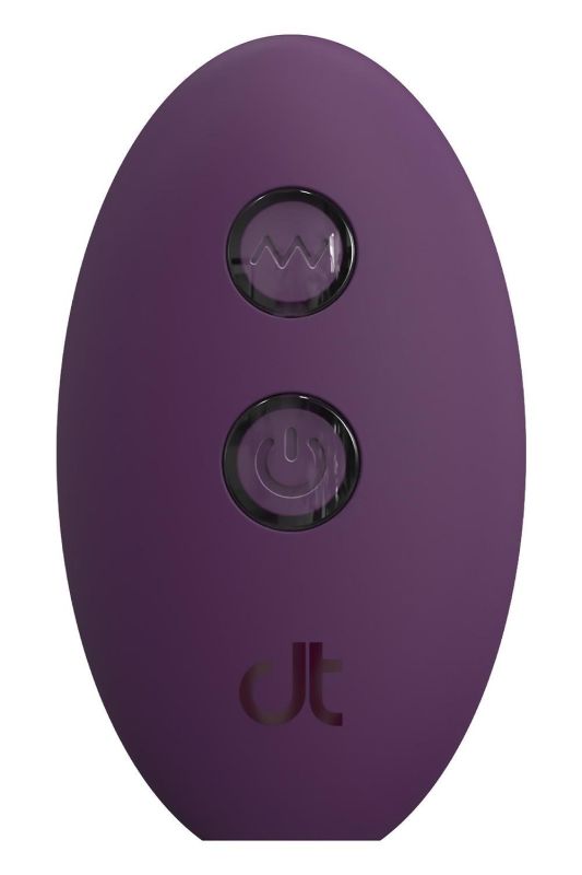Анальний вібратор Dreamtoys Glam з пультом, фіолетовий, 12.8 см вид 7
