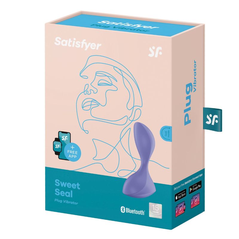 Анальний вібратор Satisfyer Sweet Seal з додатком, фіолетовий вид 4