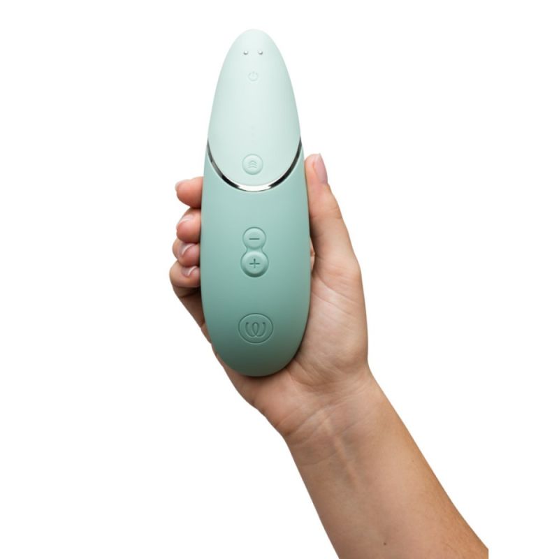Бесконтактный вакуумный стимулятор Womanizer Next Sage, зеленый вид 5