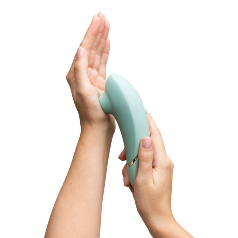 Бесконтактный вакуумный стимулятор Womanizer Next Sage, зеленый вид 6