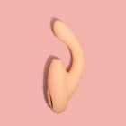 Безконтактний вібратор подвійної стимуляції з підігрівом Sweet Em, бежевий вид 5