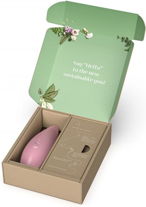 Безконтактний кліторальний стимулятор Womanizer Premium ECO з біо матеріалів, PINK вид 8